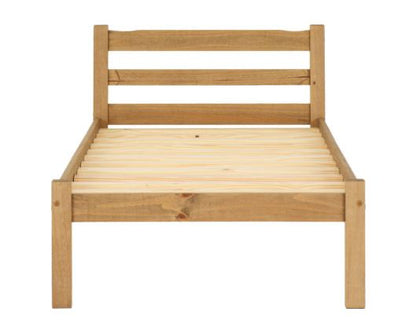 Panama Single Bed - Natural Wax