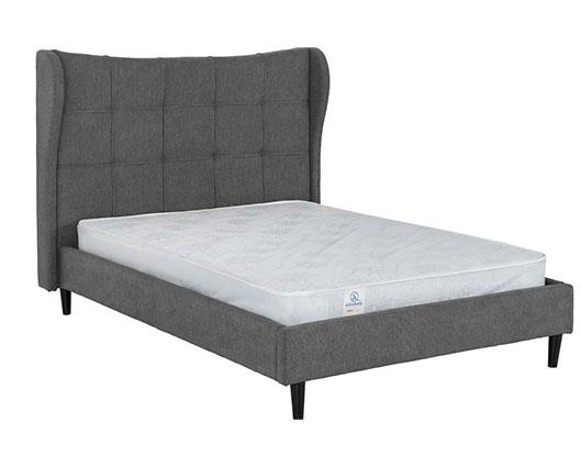 VERONA 4'6" BED - GREY FABRIC