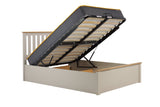 Phoenix Double Ottoman Bed - Pearl Grey