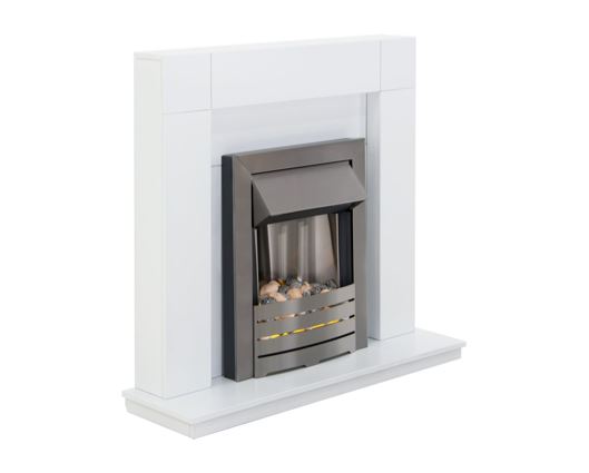 Milton Suite in Pure White & Black/Pure White, 39 Inch