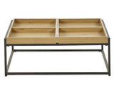 Ezra Square Tray Coffee Table Light Oak Effect