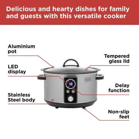 Black & Decker 6.5 Litre Digital Slow Cooker