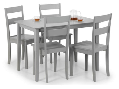 Kennedy Lunar Grey Lacquered Dining Set