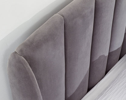 Pettine End Lift Ottoman King Bed - Grey