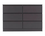 Marcus 6 Drawer Chest - Grey