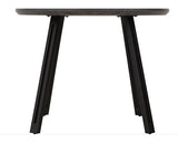 QUEBEC ROUND DINING TABLE - BLACK WOOD GRAIN