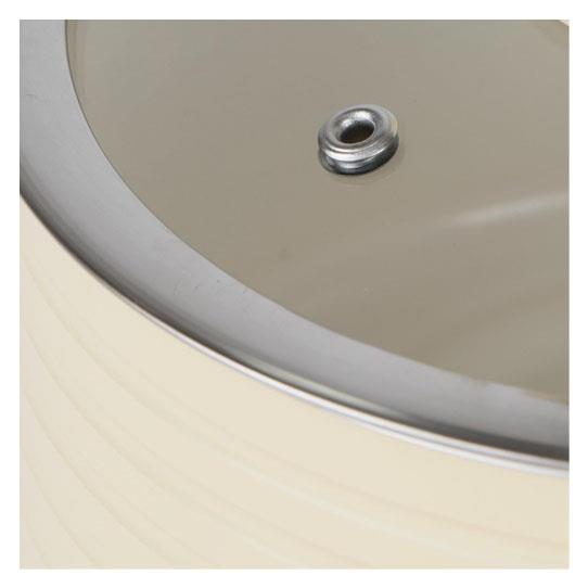 Swan Retro 3 Piece Saucepan Set Cream