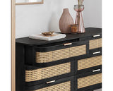 Noah 6 Drawer Chest - Black