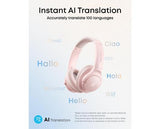 Soundcore Anker Noise Cancelling Headphones - Pink