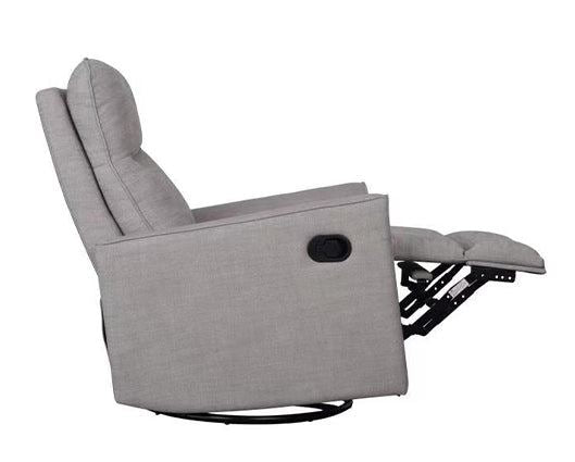 Mia Swivel Glider Recliner Chair " Pebble