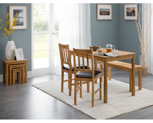 Cacey Dining Set 2 Chairs & Bench