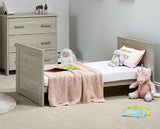 Nina Cot Bed & Under Drawer - Grey Wash & White