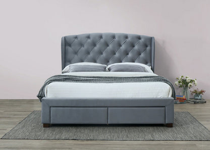 Hope Double Bed - Grey