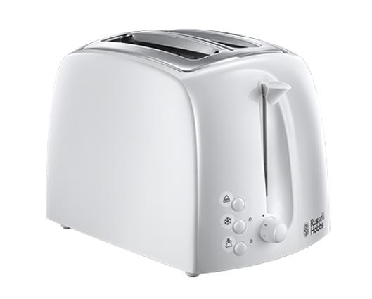 Russell Hobbs White 2 Slice Toaster