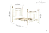 Bronte King Bed - Cream