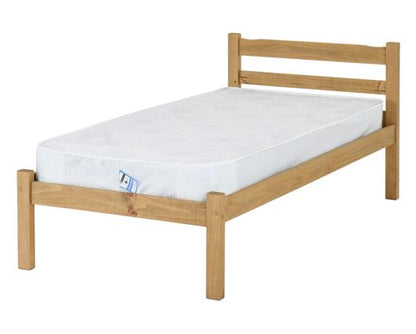 Panama Single Bed - Natural Wax