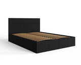 Serena Double Side Lift Ottoman Bed - Black