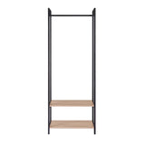 Scala Open Wardrobe with 2 Shelves - Oak