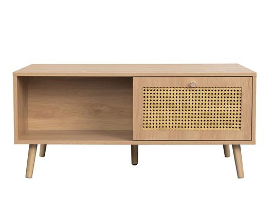 Croxley Rattan Coffee Table - Oak