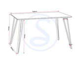 MARLOW & AVERY DINING SET (X4 CHAIRS) - WHITE MARBLE/SAPPHIRE BLUE VELVET