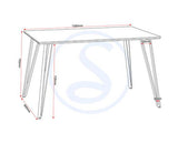 MARLOW & QUEBEC DINING SET (X4 CHAIRS) - WHITE MARBLE/GREY FAUX LEATHER