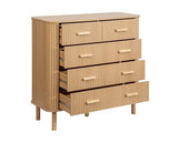 Axel 5 Drawer Fluted Chest - Oak