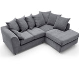 Tyler Right Hand Facing Corner Sofa - Grey