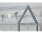 Little House Single Bed - Grey