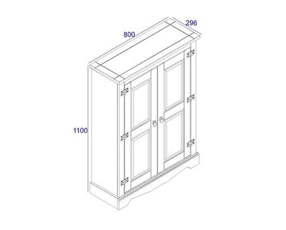 Corona 2 door cupboard unit