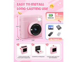 Kids Instant Print Camera - Pink