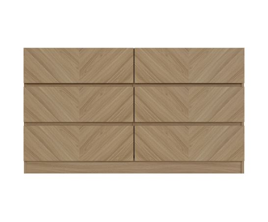 Ciaro 3+3 Drawer Chest- Euro Oak