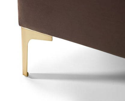 Deco Velvet King Bed - Grey