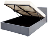 Double End Lift Ottoman Bed - Grey