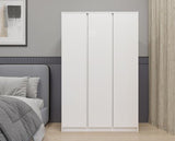MALVERN 3 DOOR WARDROBE - WHITE