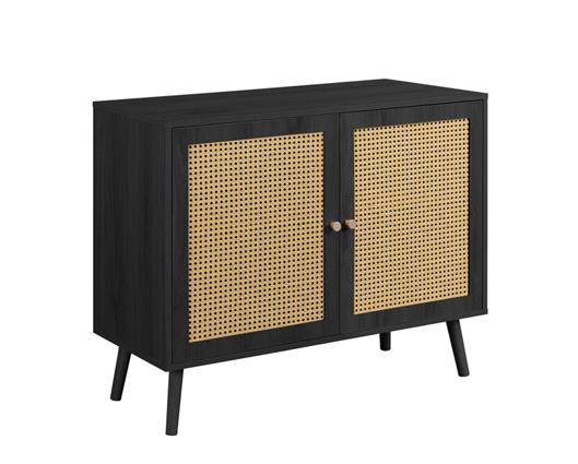 Croxley Rattan 2 Door Sideboard - Black