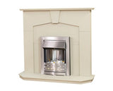 Aria Fireplace Suite in Stone Effect, 48 Inch