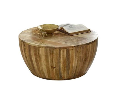 Sutton Solid Wood Drum Coffee Table