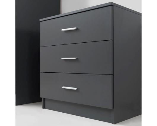 Original 3 Drawer Chest-Dark Grey