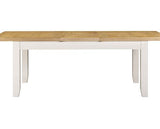 WINDSOR LARGE EXTENDING DINING TABLE - IVORY/OAK