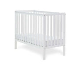 Simple Cot & Fibre Mattress- White