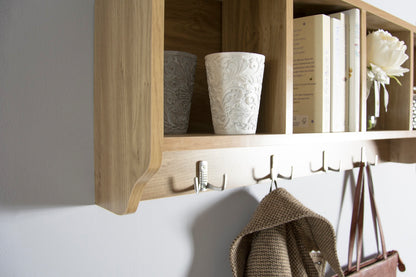 Kayleigh Wall Rack- Oak