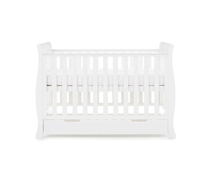 Seren Mini Cot Bed + Moisture Mngmnt Mattress - White