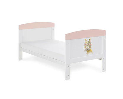 Rabbit Pink Cot Bed & Under Drawer