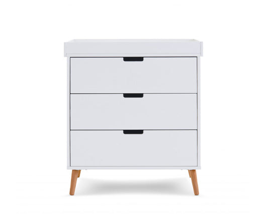 Maura Changing Unit - White with Natural