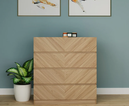 Ciaro 4 Drawer Chest- Euro Oak