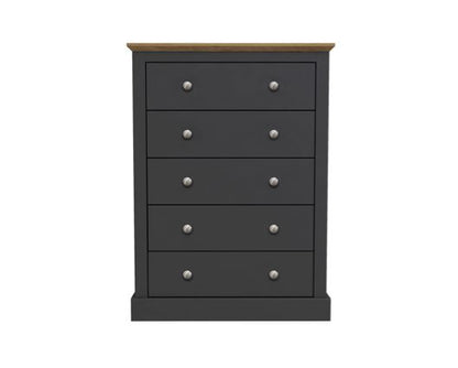 Dagwood 5 Drawer Chest Charcoal