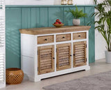 Arianna 3 Drawer & 3 Doors Wood Sideboard