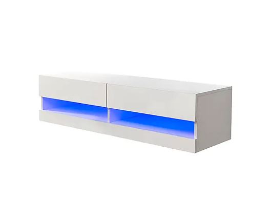 Graze LED 120cm Wall TV Unit-White