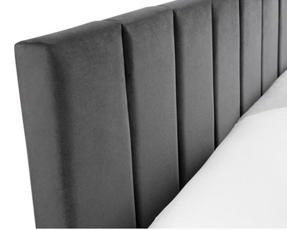 Rosa Velvet Bed in a Box King - Grey