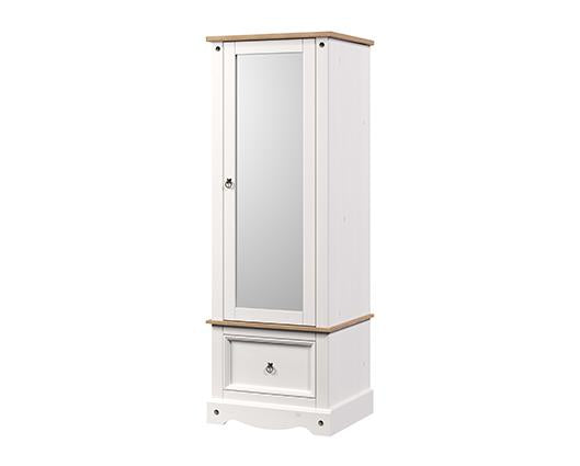 Corona armoire with mirrored door & drawer